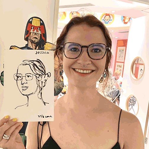 Green Grads (live drawing)